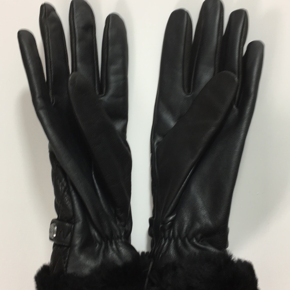 UGG women’s leather cashmere gloves Medium - Picture 6 of 8